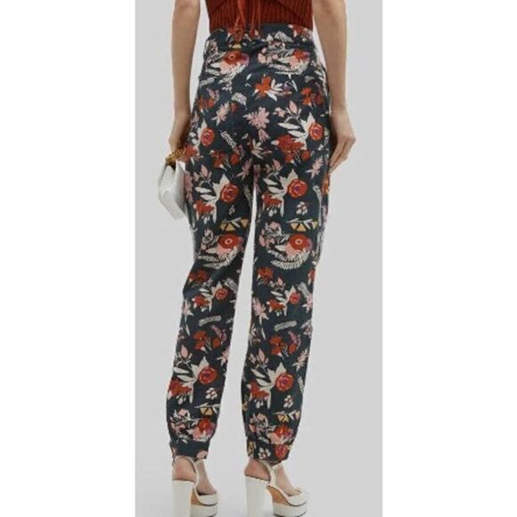 Carolina K Alicia Floral High Waisted Gaucho Pants NWT Sz. S - Picture 4 of 13
